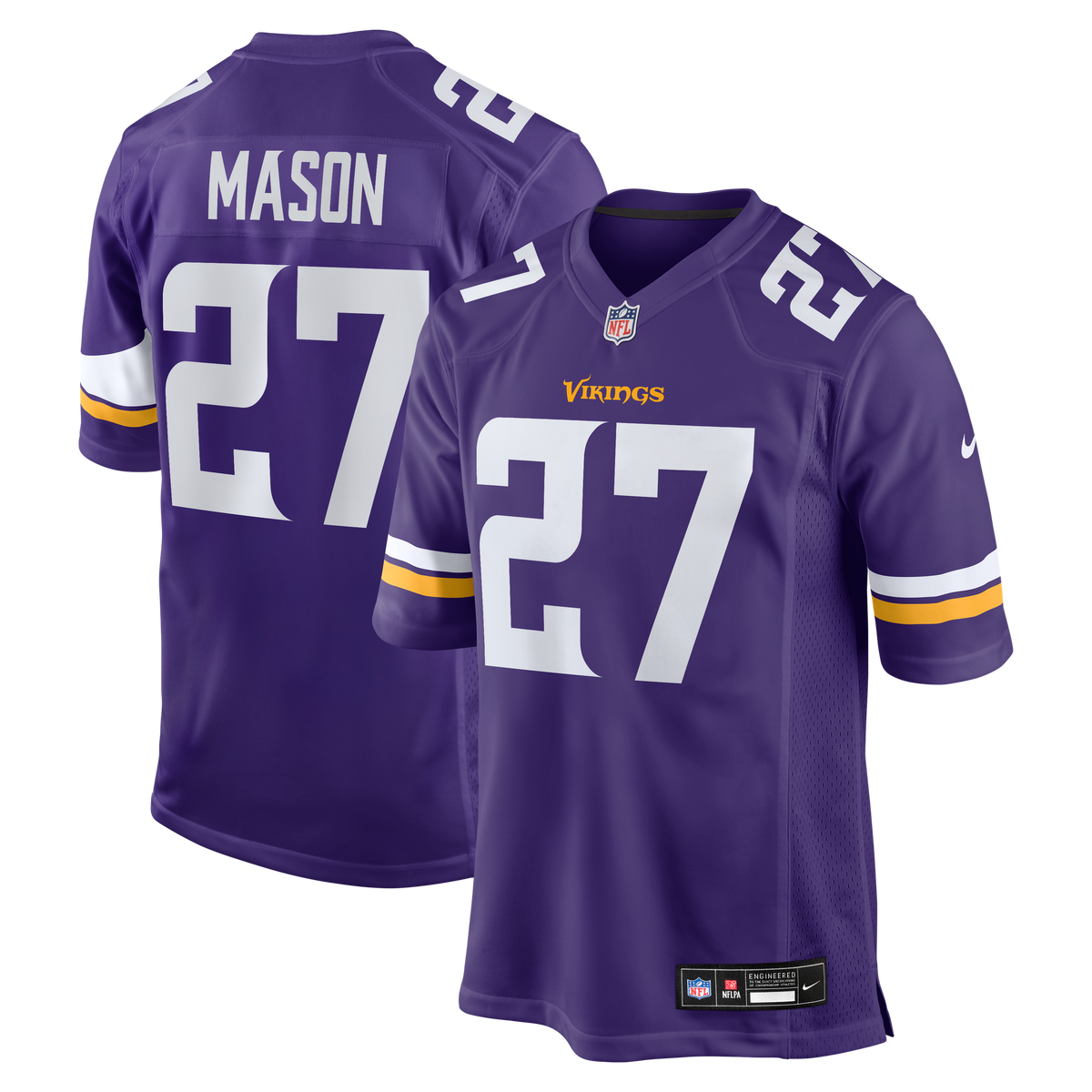 Minnesota Vikings Jordan Mason Nike Purple Team Game Jersey