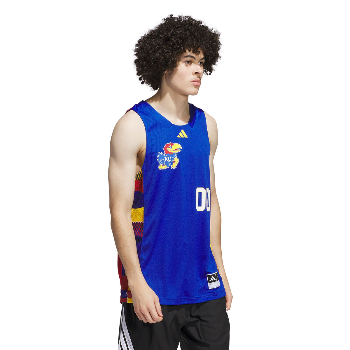 #00 Kansas Jayhawks Black History Month Basketball Jersey - Royal/Red