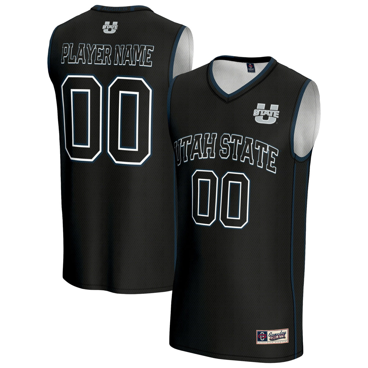 Utah State Aggies GameDay Greats NIL Pick-A-Player Lightweight Basketball Jersey - Black