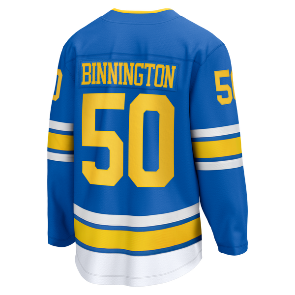 St. Louis Blues Jordan Binnington Fanatics Blue Home Breakaway Jersey