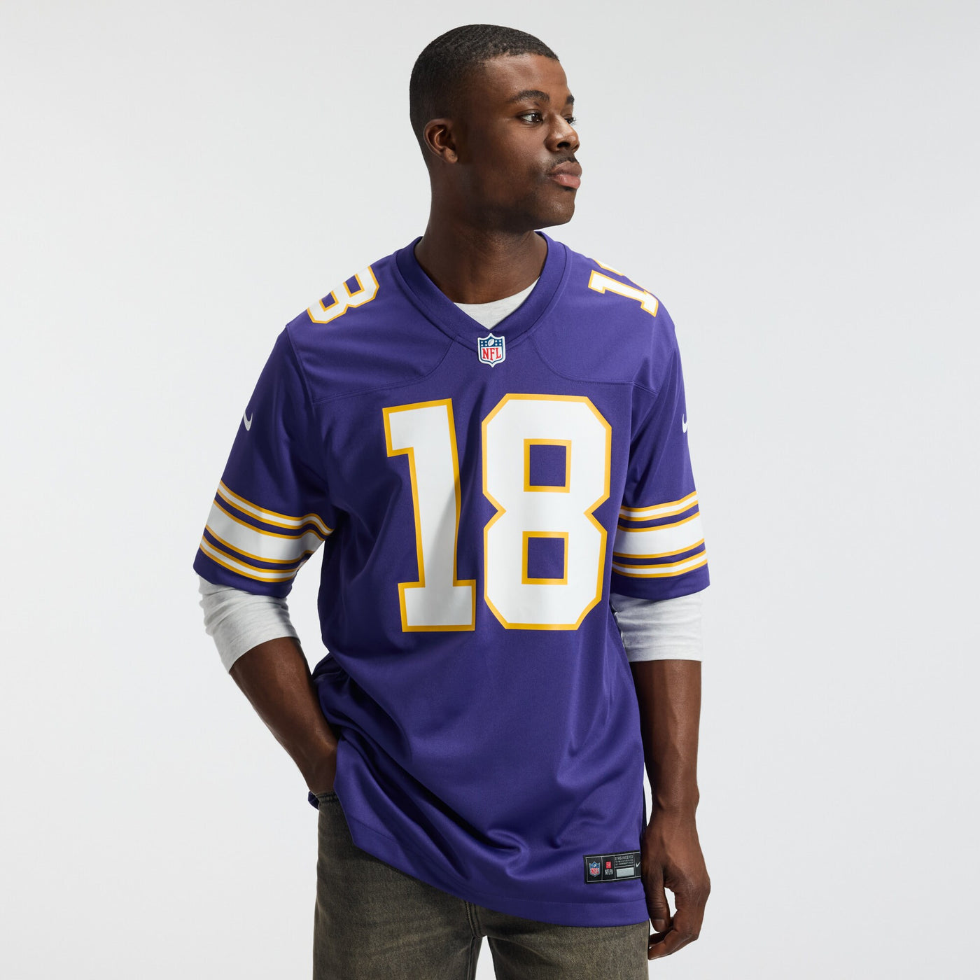 Minnesota Vikings Justin Jefferson Nike Purple Classic Player Game Jersey