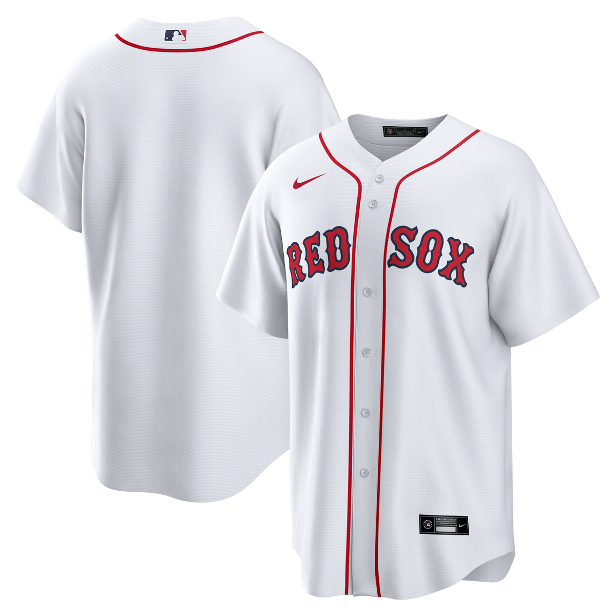 Boston Red Sox White Home Big & Tall Replica Jersey
