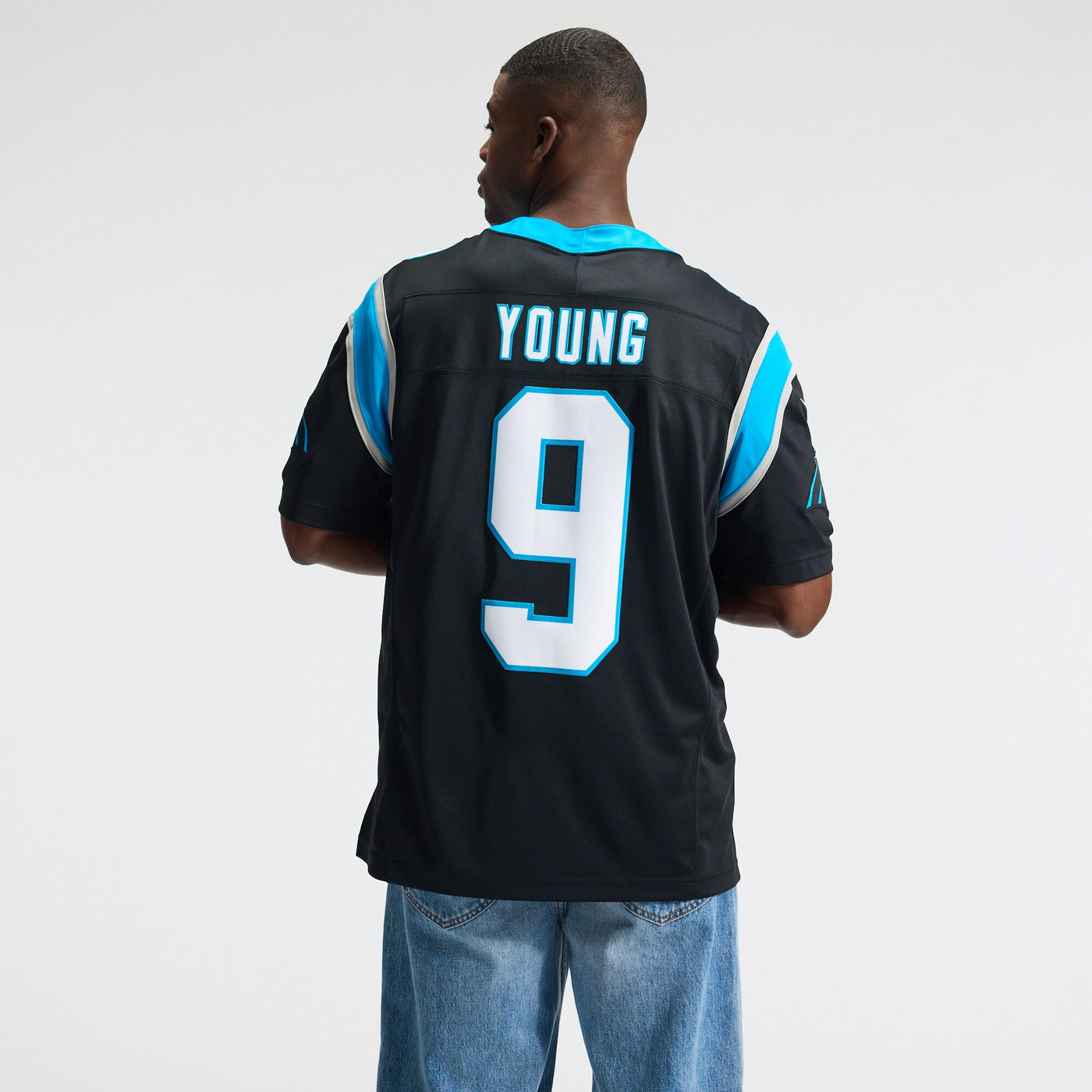 Carolina Panthers Bryce Young Nike Black Team Vapor F.U.S.E. Stitched Limited Jersey