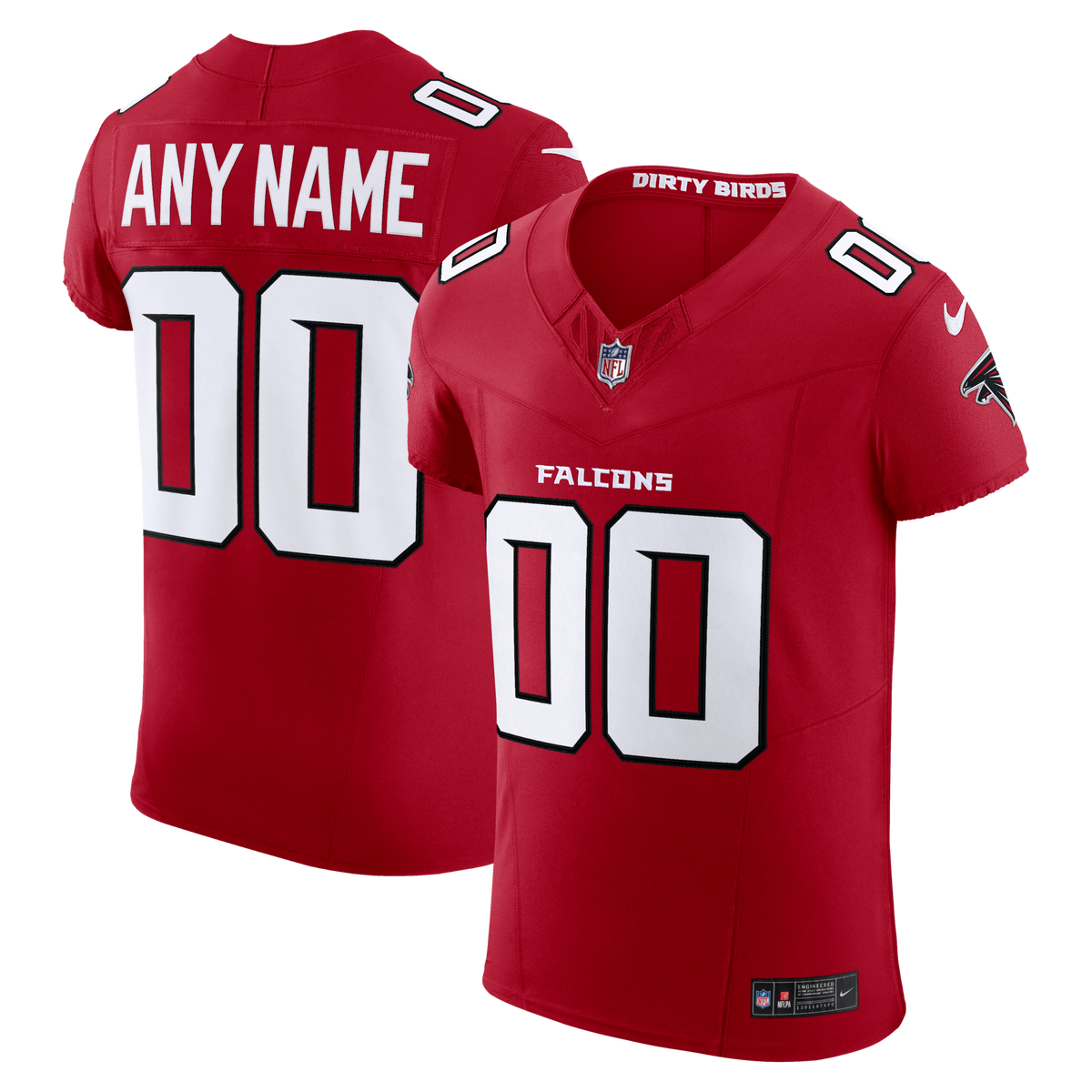 Atlanta Falcons Red Vapor F.U.S.E. Elite Custom Jersey