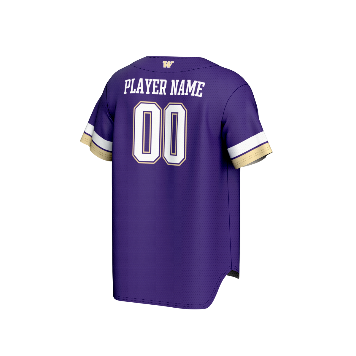 Washington Huskies GameDay Greats NIL Pick-A-Player Lightweight Baseball Jersey - Purple
