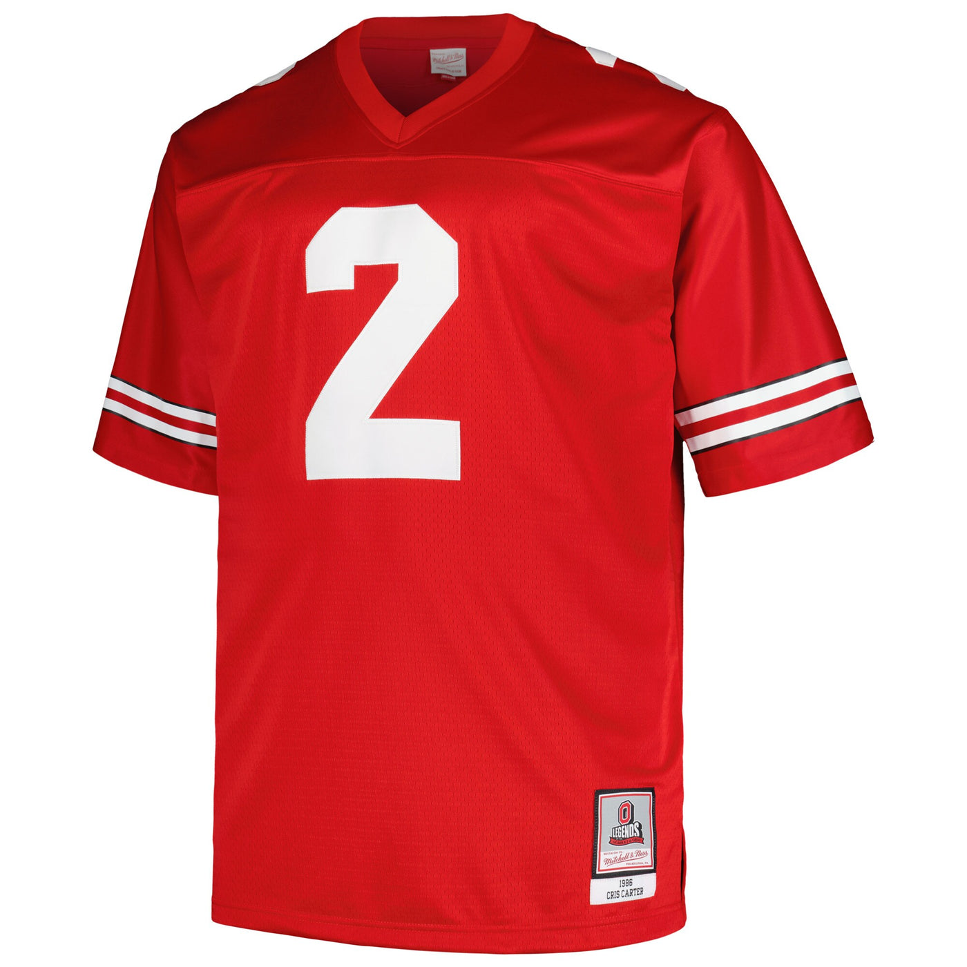 Mitchell & Ness Cris Carter Scarlet Ohio State Buckeyes Big & Tall Legacy Jersey