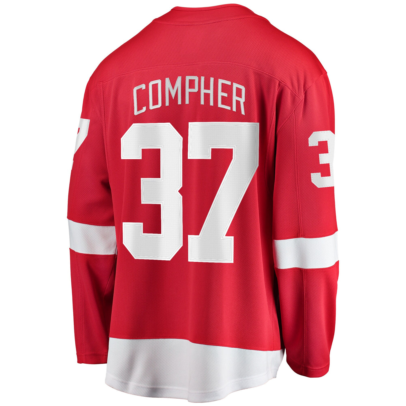 Detroit Red Wings J.T. Compher Fanatics Red Home Breakaway Jersey