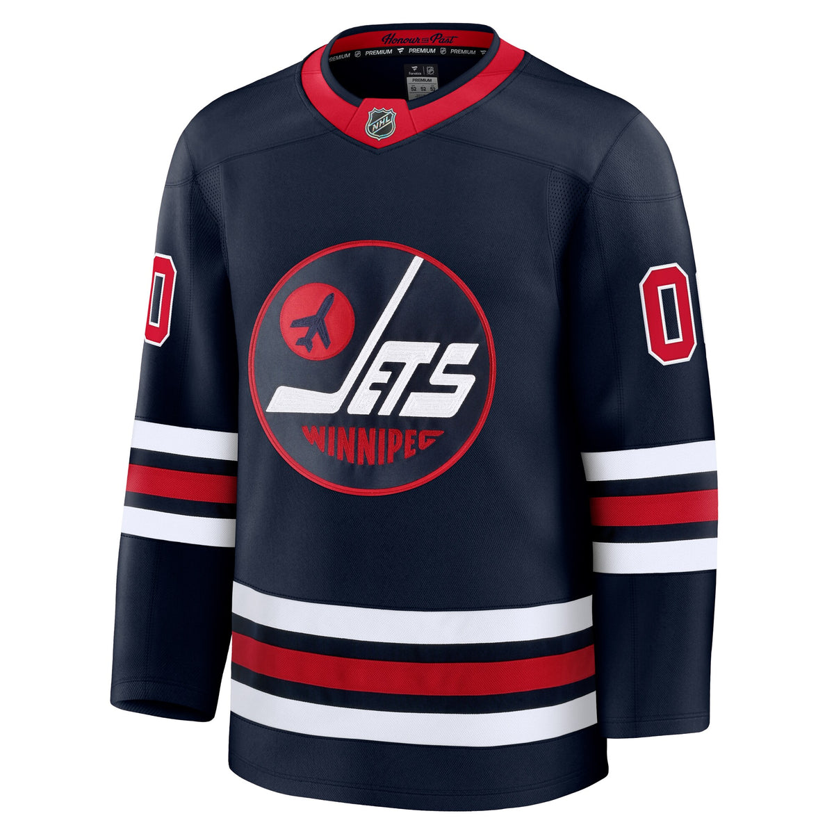 Winnipeg Jets Fanatics Navy Alternate Premium Custom Jersey