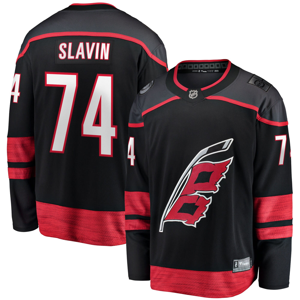 Carolina Hurricanes Jaccob Slavin Fanatics Black Home Breakaway Player Jersey