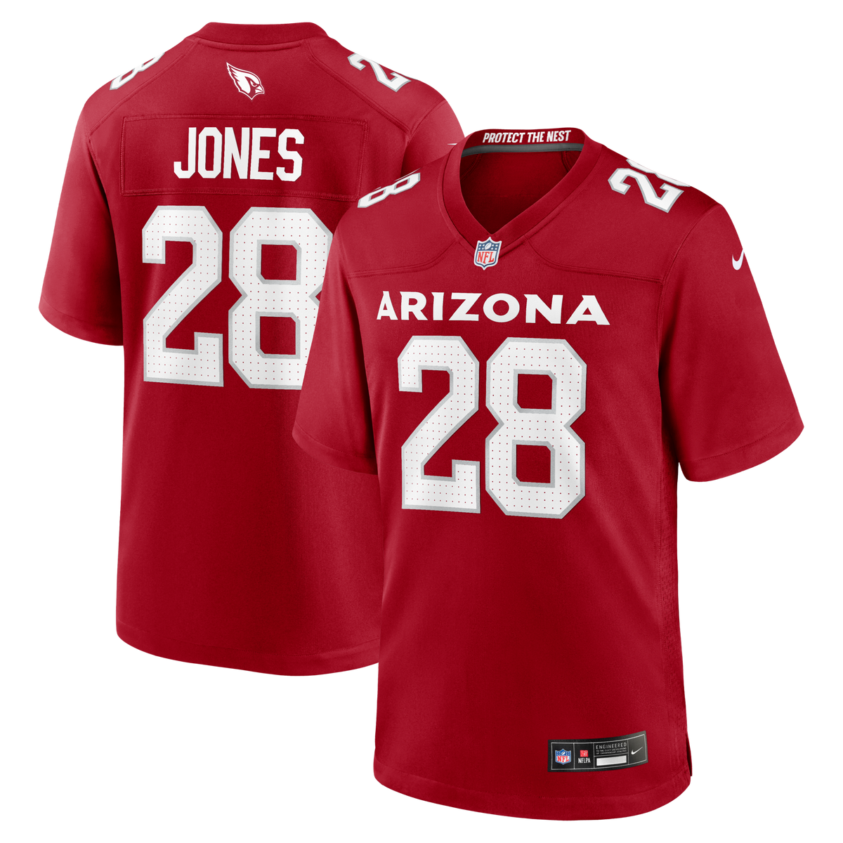 Arizona Cardinals Elijah Jones Cardinal Team Game Jersey