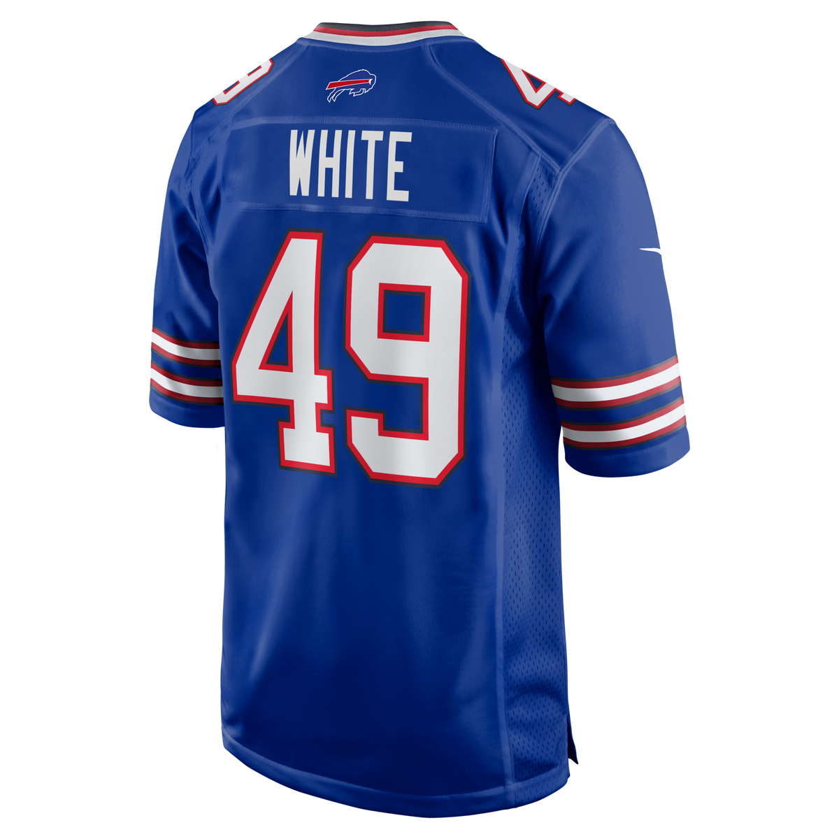 Buffalo Bills DaShaun White Royal Team Game Jersey