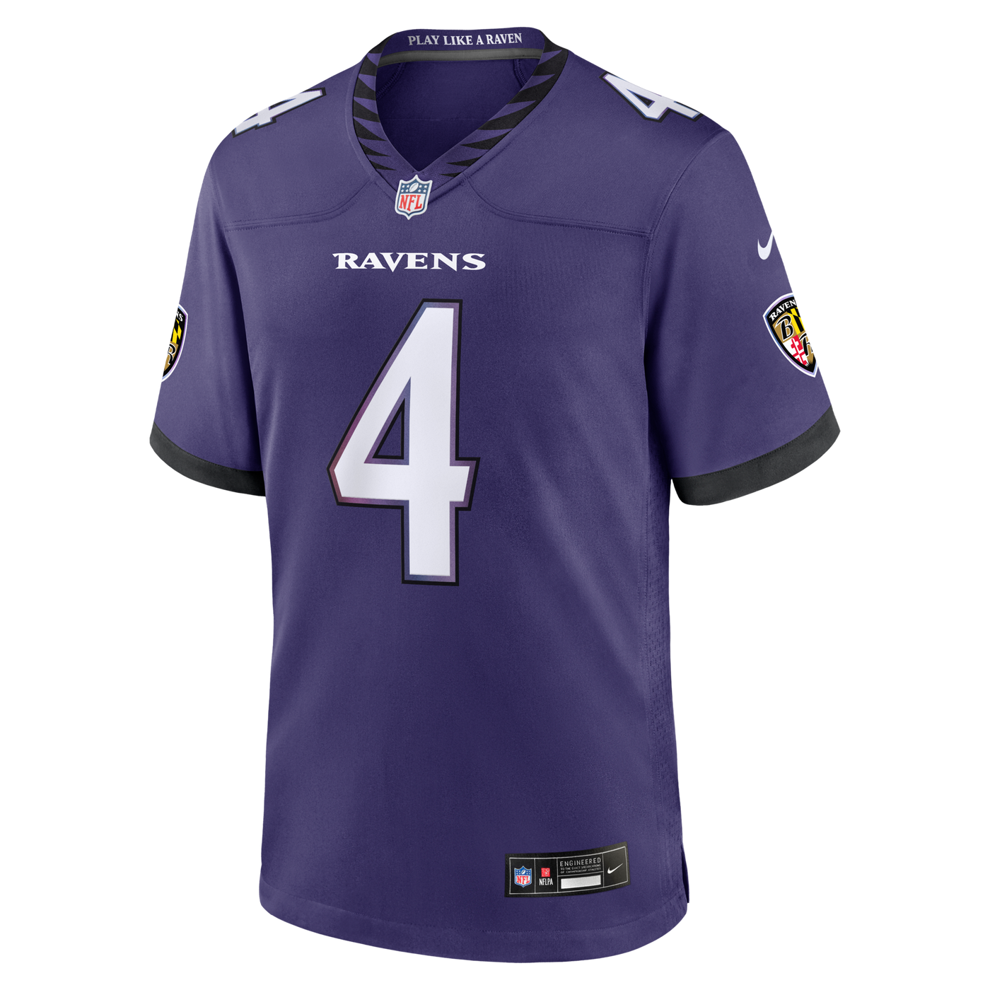Baltimore Ravens Zay Flowers Nike Purple Team Game Jersey