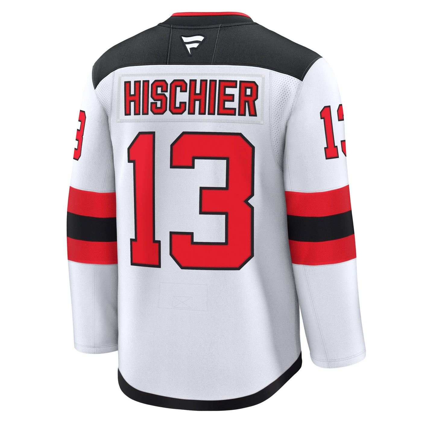 New Jersey Devils Nico Hischier Fanatics White Away Premium Jersey