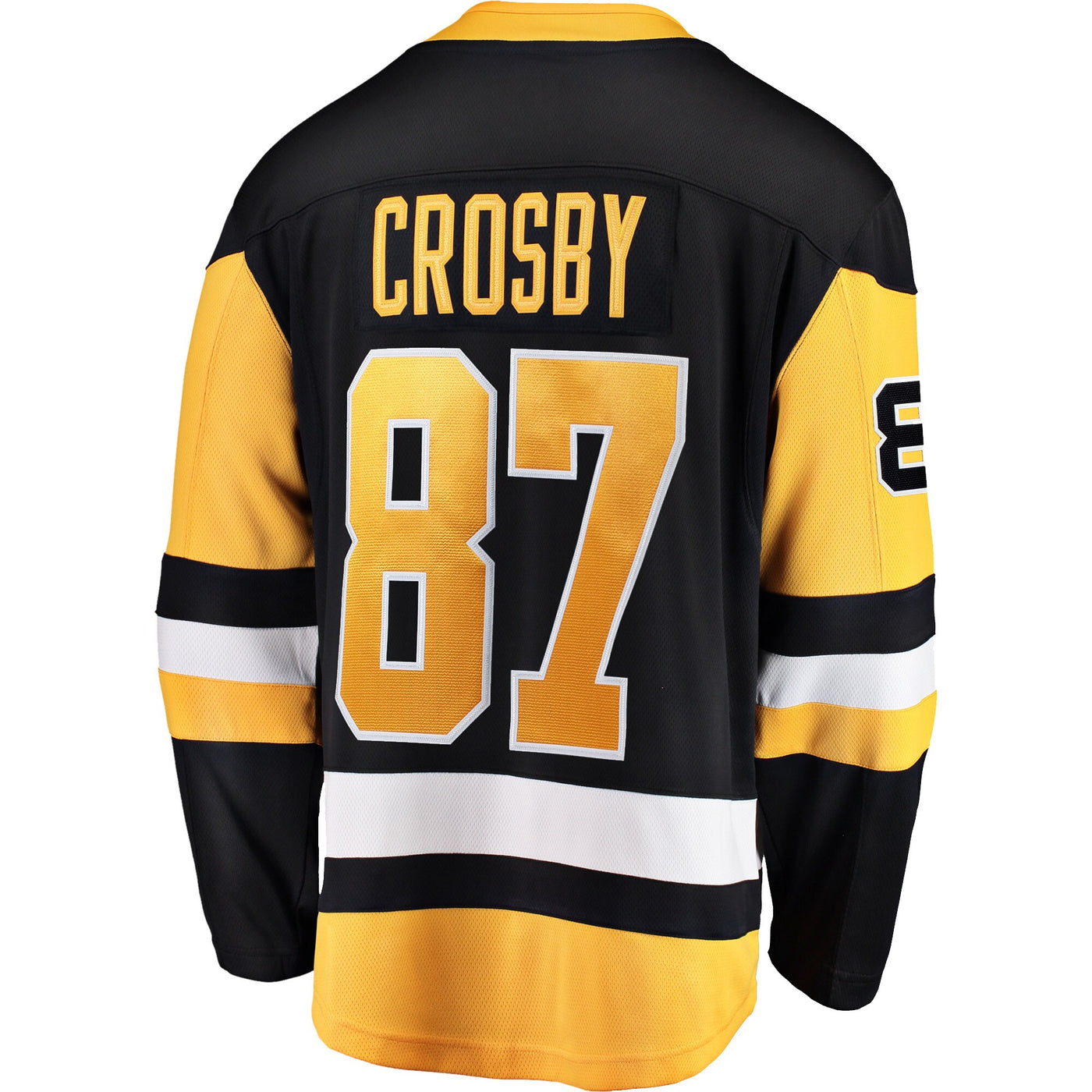 Pittsburgh Penguins Sidney Crosby Fanatics Black Captain Patch Home Breakaway Jersey