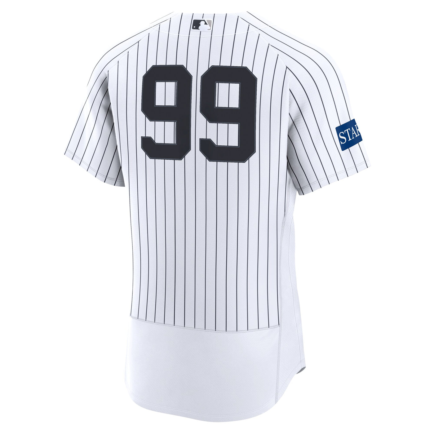 New York Yankees Aaron Judge Nike White Home Authentic Sponsor Patch Jersey