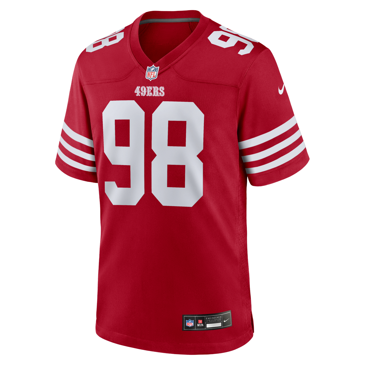 San Francisco 49ers Mykel Williams Scarlet Game Player Jersey