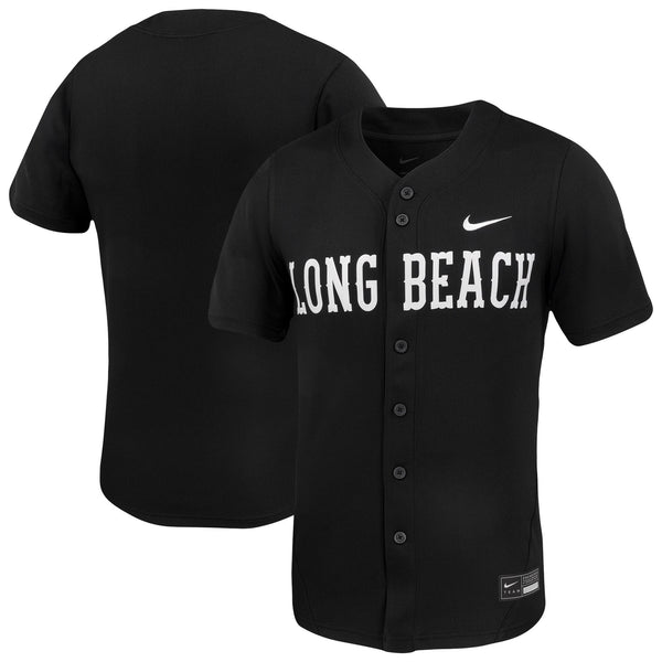 Nike Black Cal State Long Beach The Beach Replica Baseball Jersey