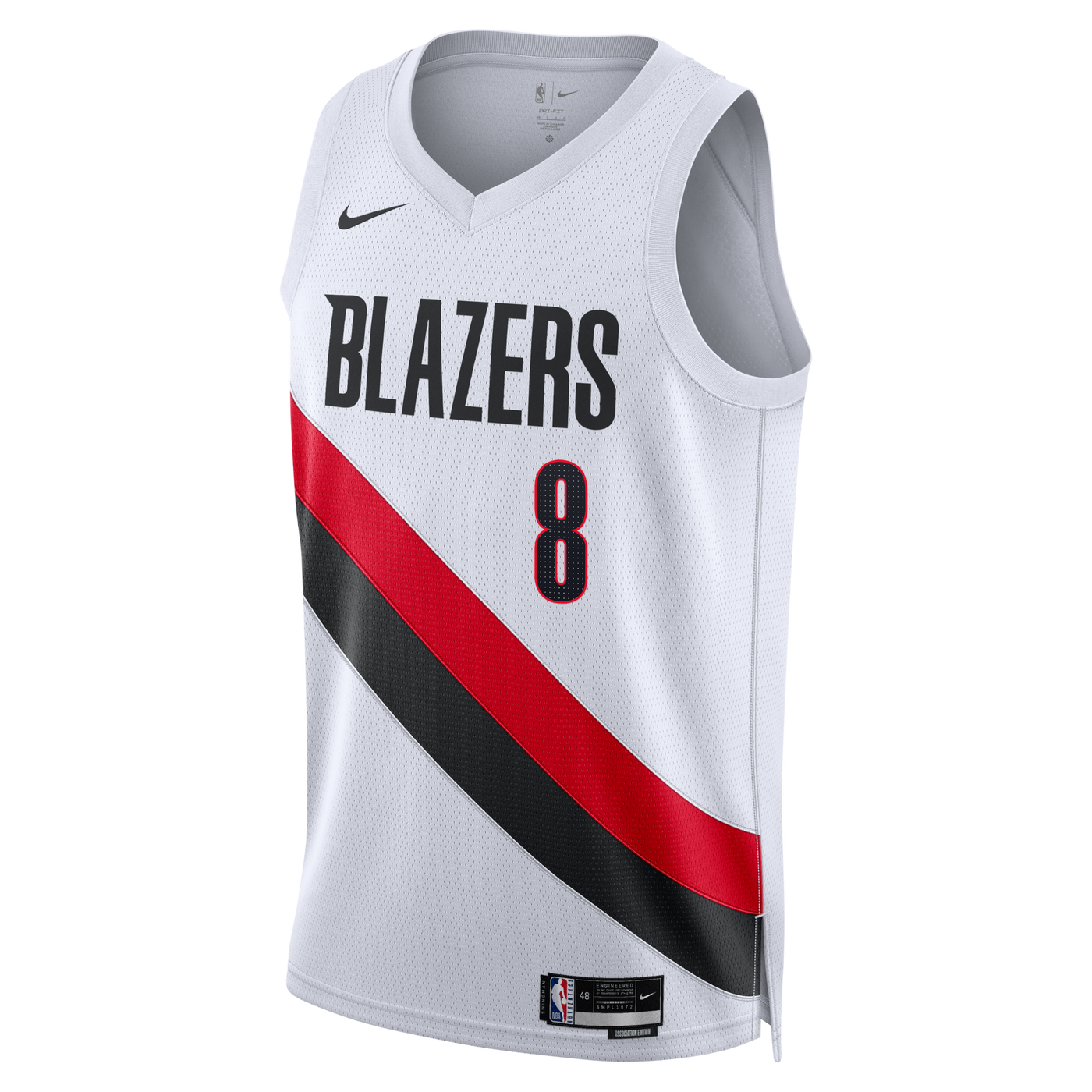 Portland Trail Blazers Nike Replica Association Edition Swingman Jersey - White - Deni Avdija