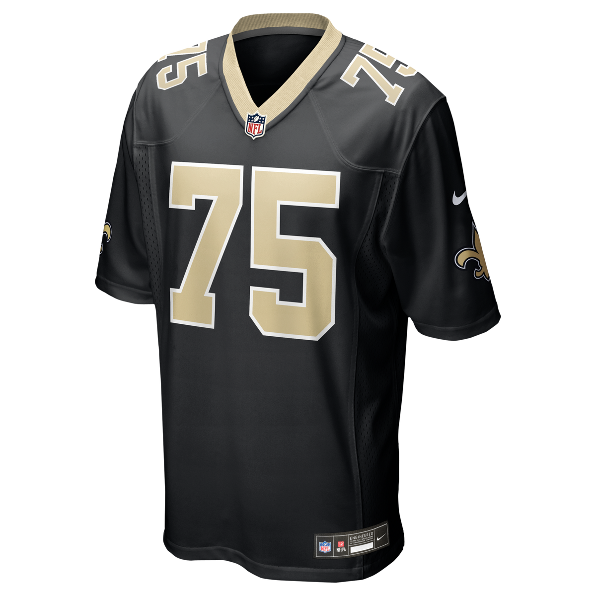 New Orleans Saints Taliese Fuaga Black Game Jersey