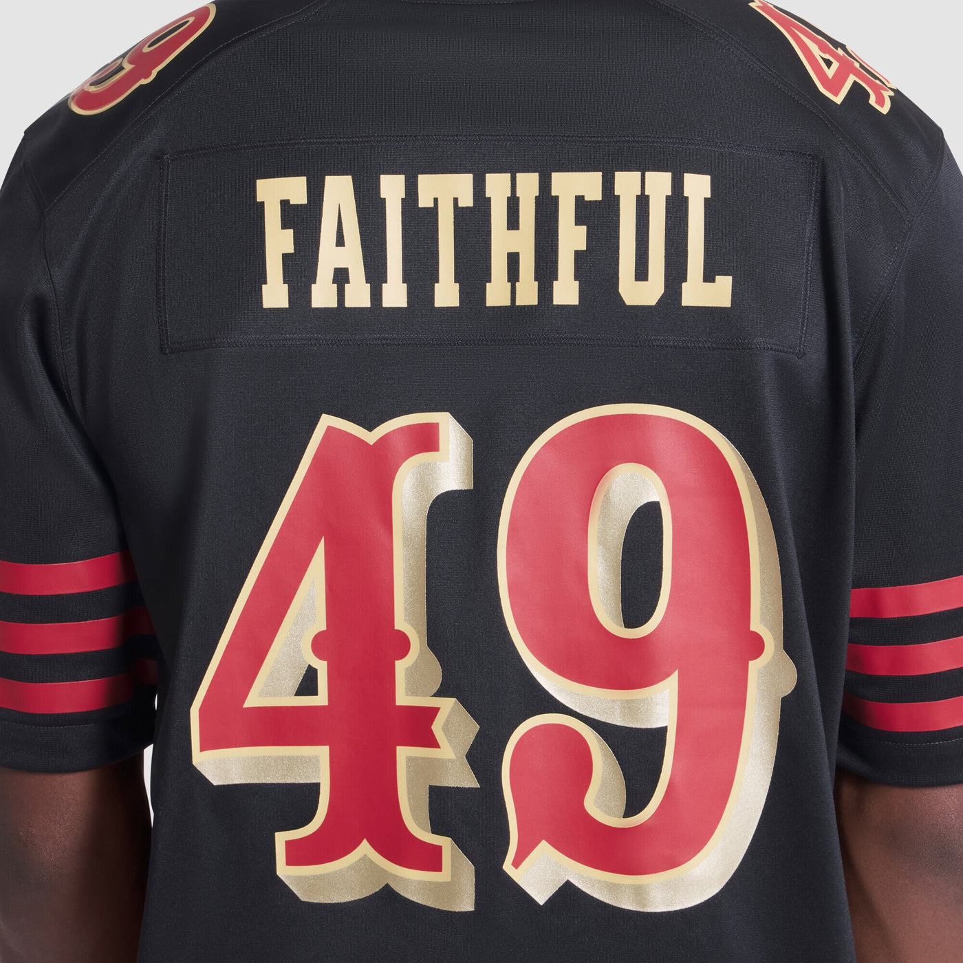 San Francisco 49ers The Faithful Nike Black 2025 Rivalries Collection Game Jersey