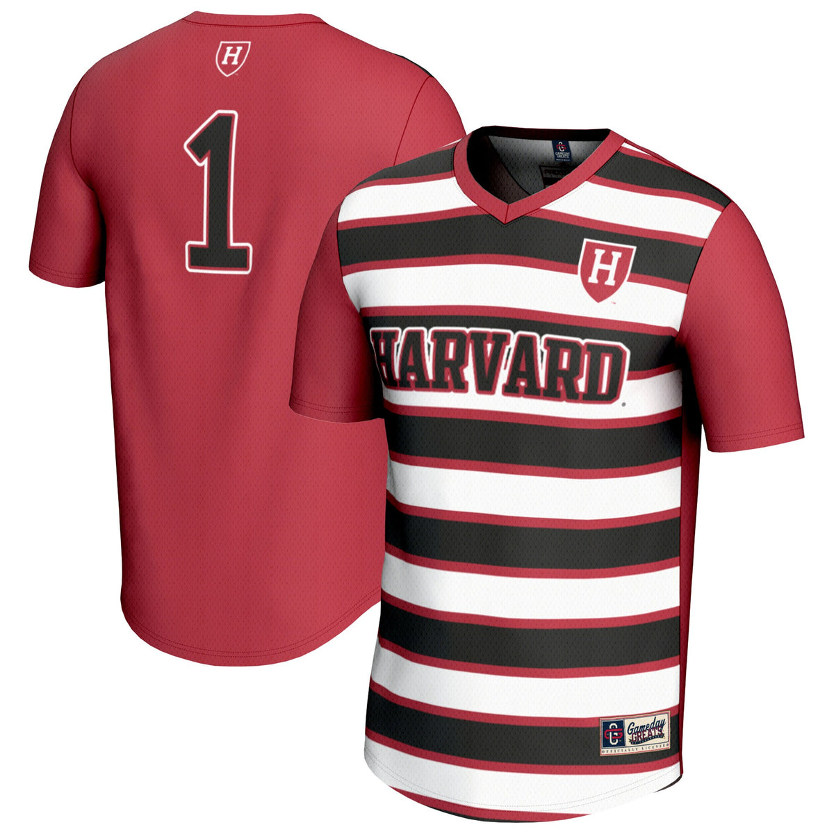 #1 Harvard Crimson GameDay Greats Lightweight Soccer Fashion Jersey - Crimson