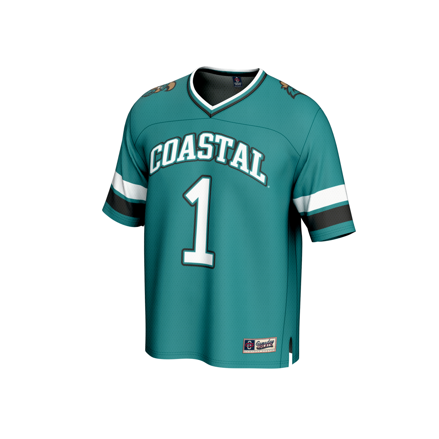 GameDay Greats #1 Teal Coastal Carolina Chanticleers Lightweight Collegiate Football Fashion Jersey