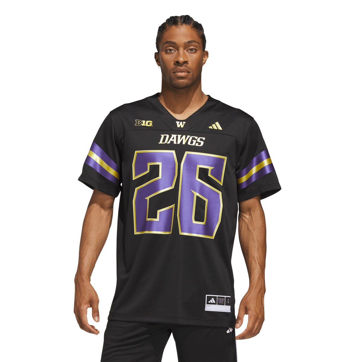 #26 Washington Huskies Unleash the Dawgs Premier Strategy Jersey - Black