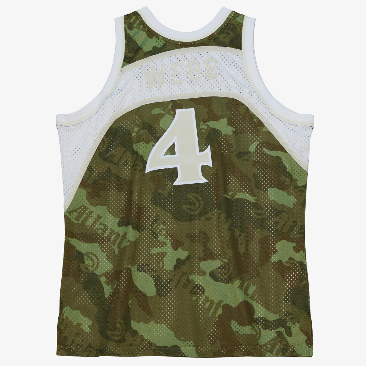 Atlanta Hawks Mitchell & Ness Spud Webb 1986 Ghost Camo Swingman Jersey - Green