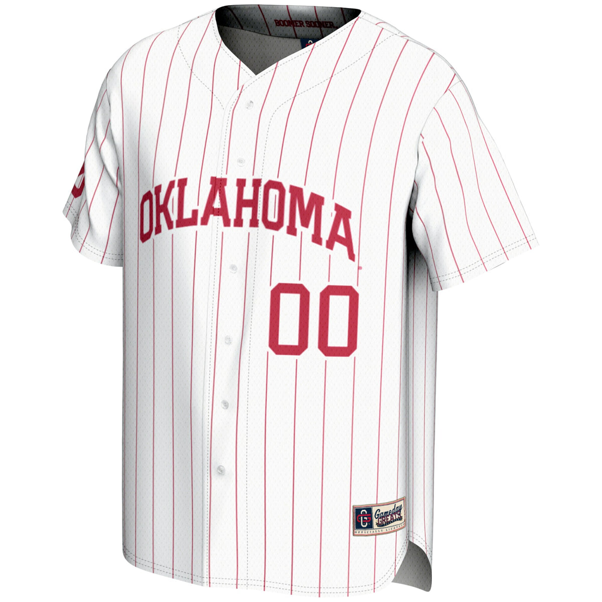 Oklahoma Sooners GameDay Greats NIL Pick-A-Player Lightweight Baseball Jersey - White