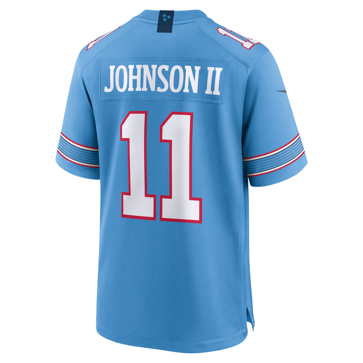 Tennessee Titans Jermaine Johnson II Light Blue Team Game Jersey