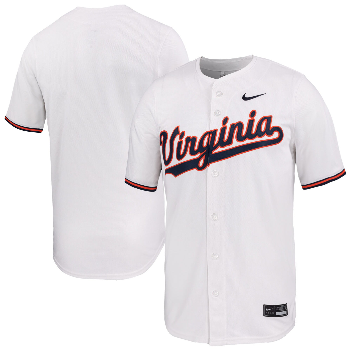Nike White Virginia Cavaliers Limited Baseball Jersey