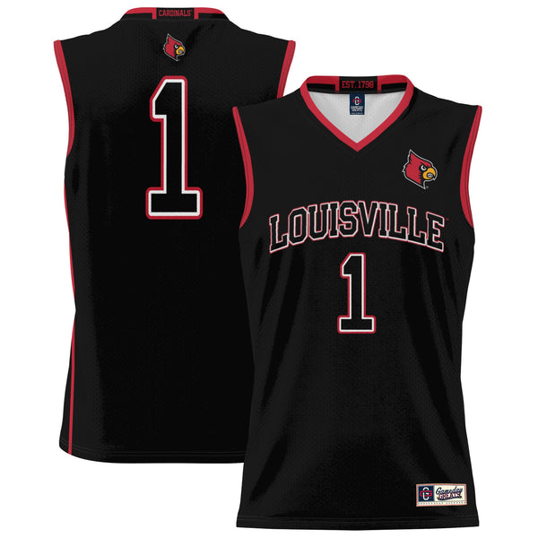 GameDay Greats #1 Black Louisville Cardinals Lightweight Basketball Jersey