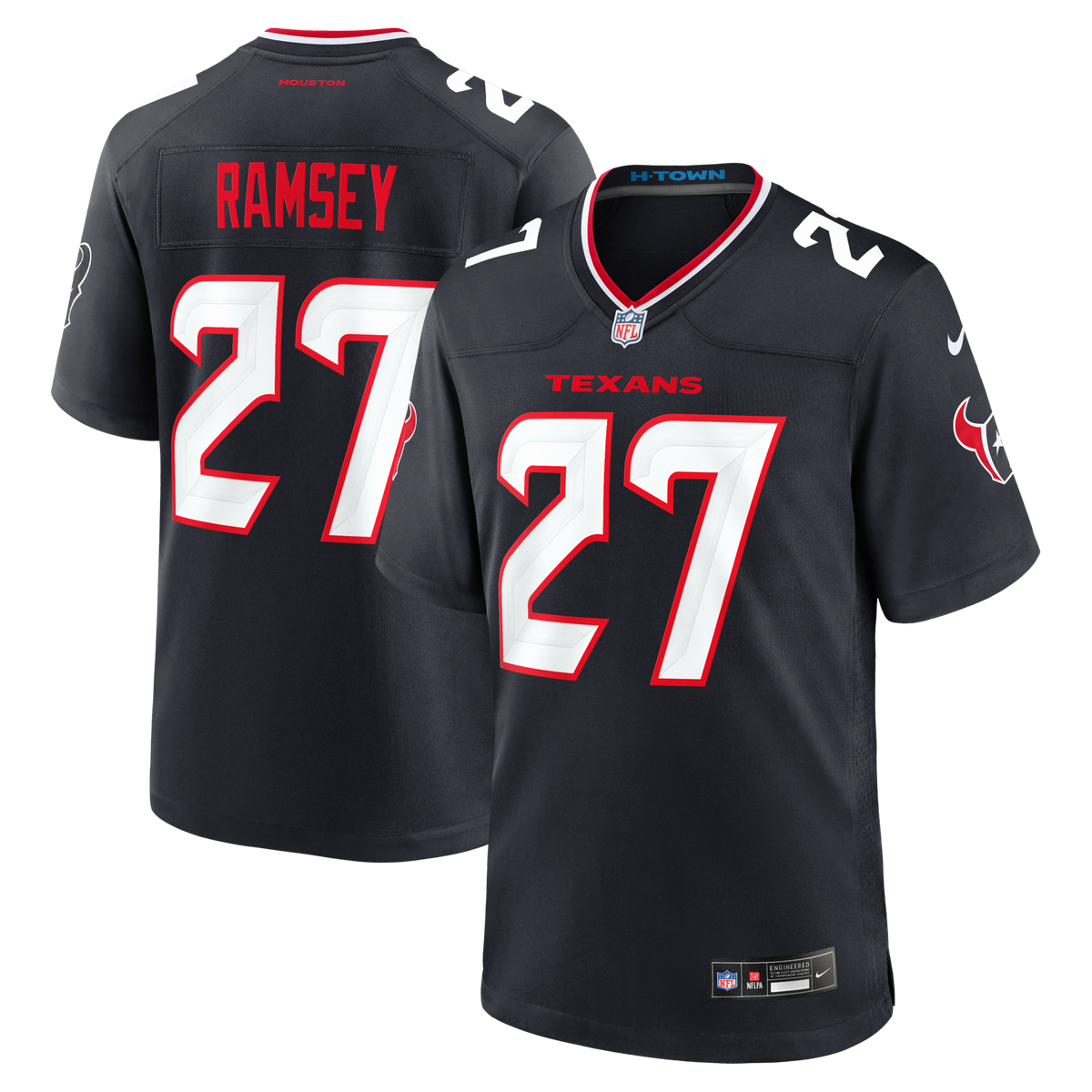 Houston Texans Kamari Ramsey Navy Team Game Jersey