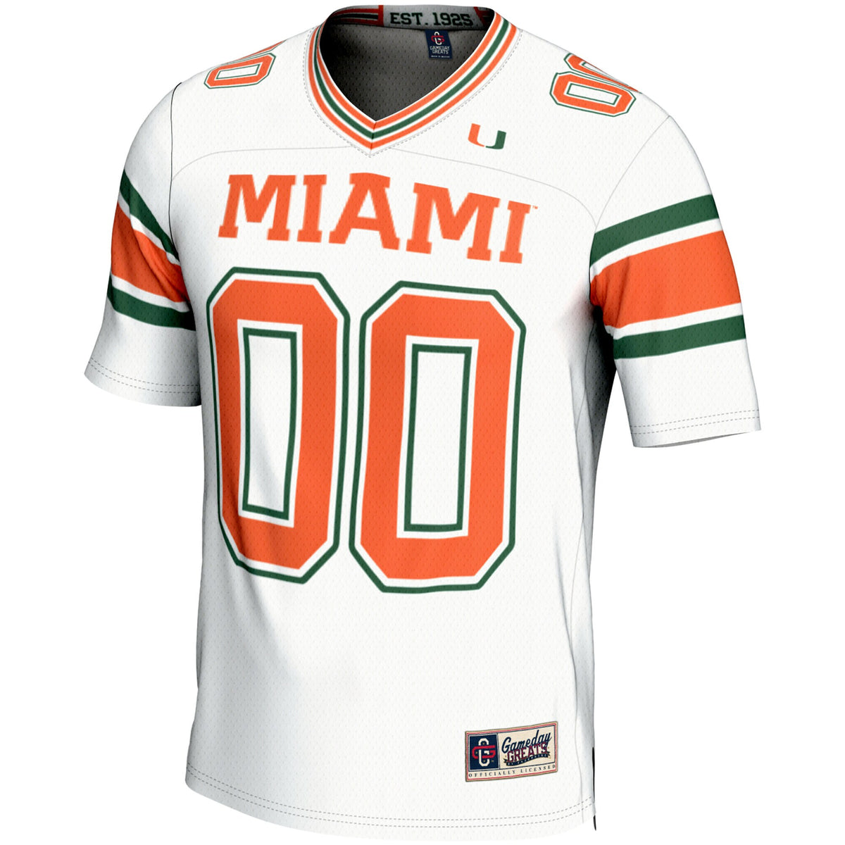 Miami Hurricanes GameDay Greats NIL Pick-A-Player Football Jersey - White