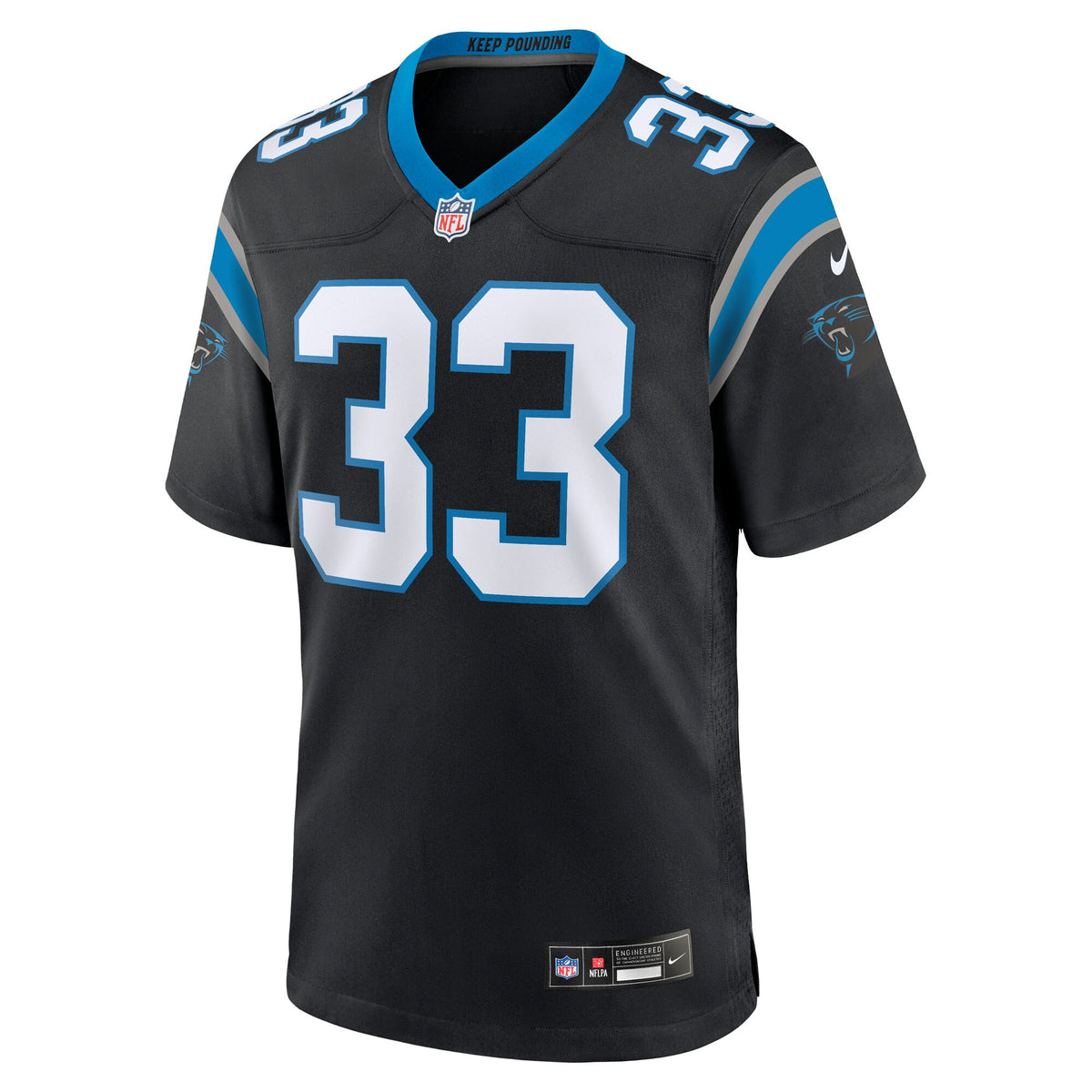 Carolina Panthers Robert Rochell Black Team Game Jersey