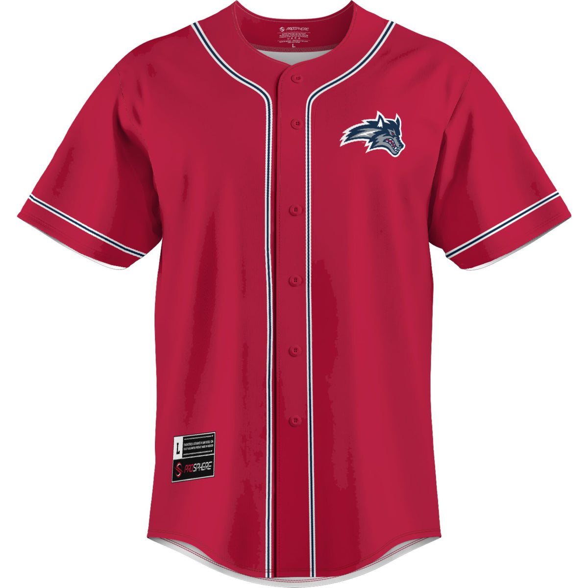Stony Brook Seawolves GameDay Greats Lightweight Baseball Jersey - Red