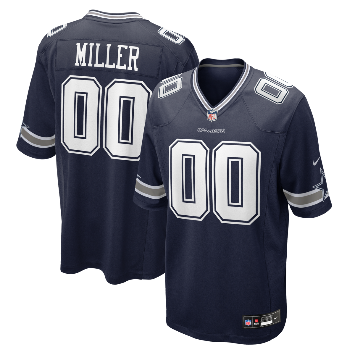 Dallas Cowboys Von Miller Navy Game Jersey
