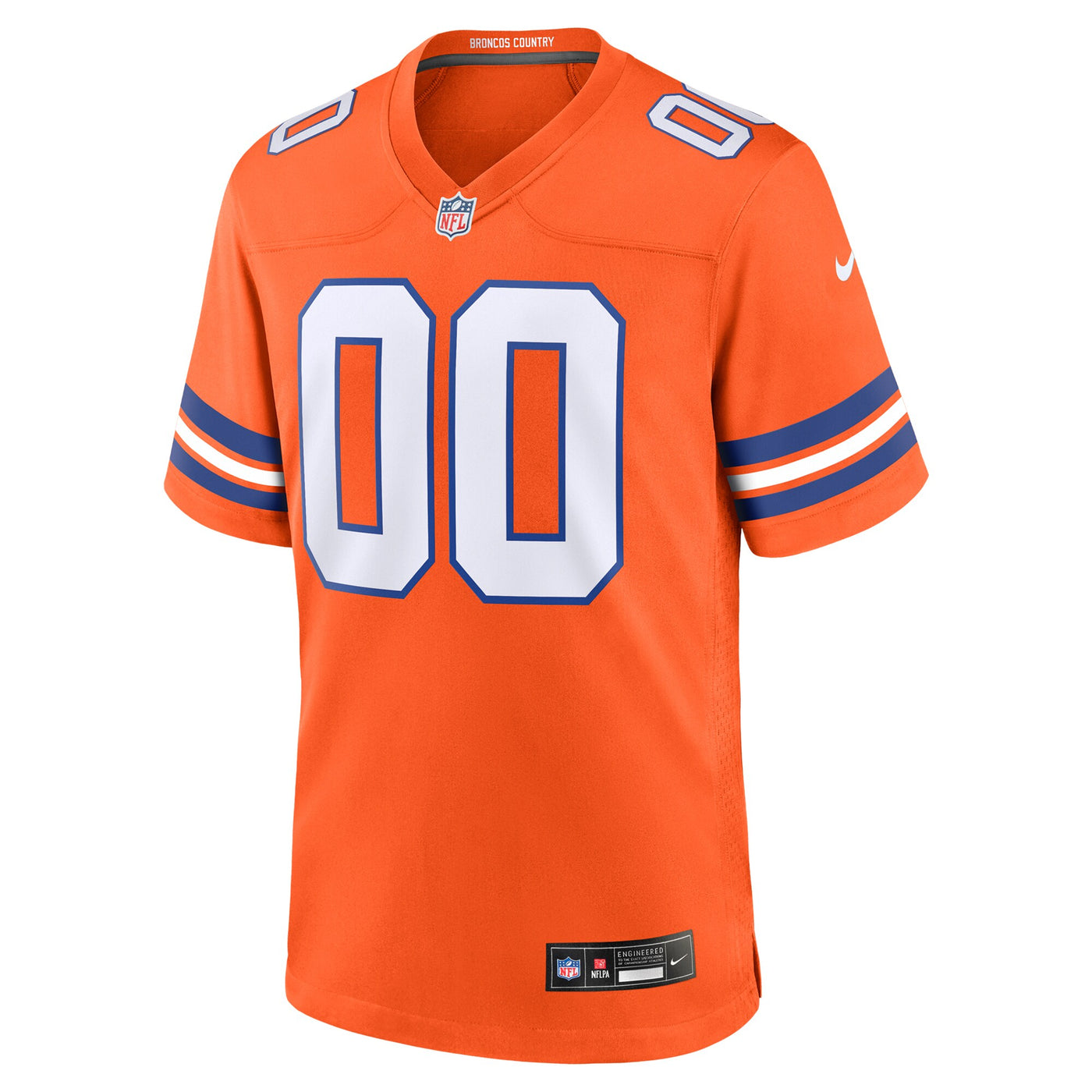 Denver Broncos Nike Orange Mile High Collection 1977 Throwback Custom Game Jersey