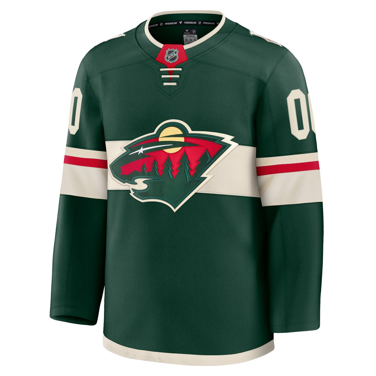 Minnesota Wild Fanatics Green Home Premium Custom Jersey