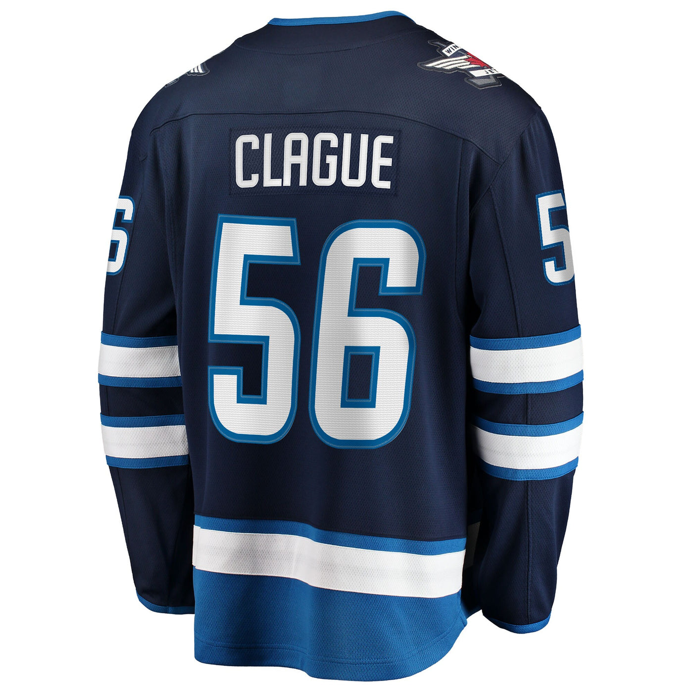 Winnipeg Jets Kale Clague Fanatics Navy Home Breakaway Jersey