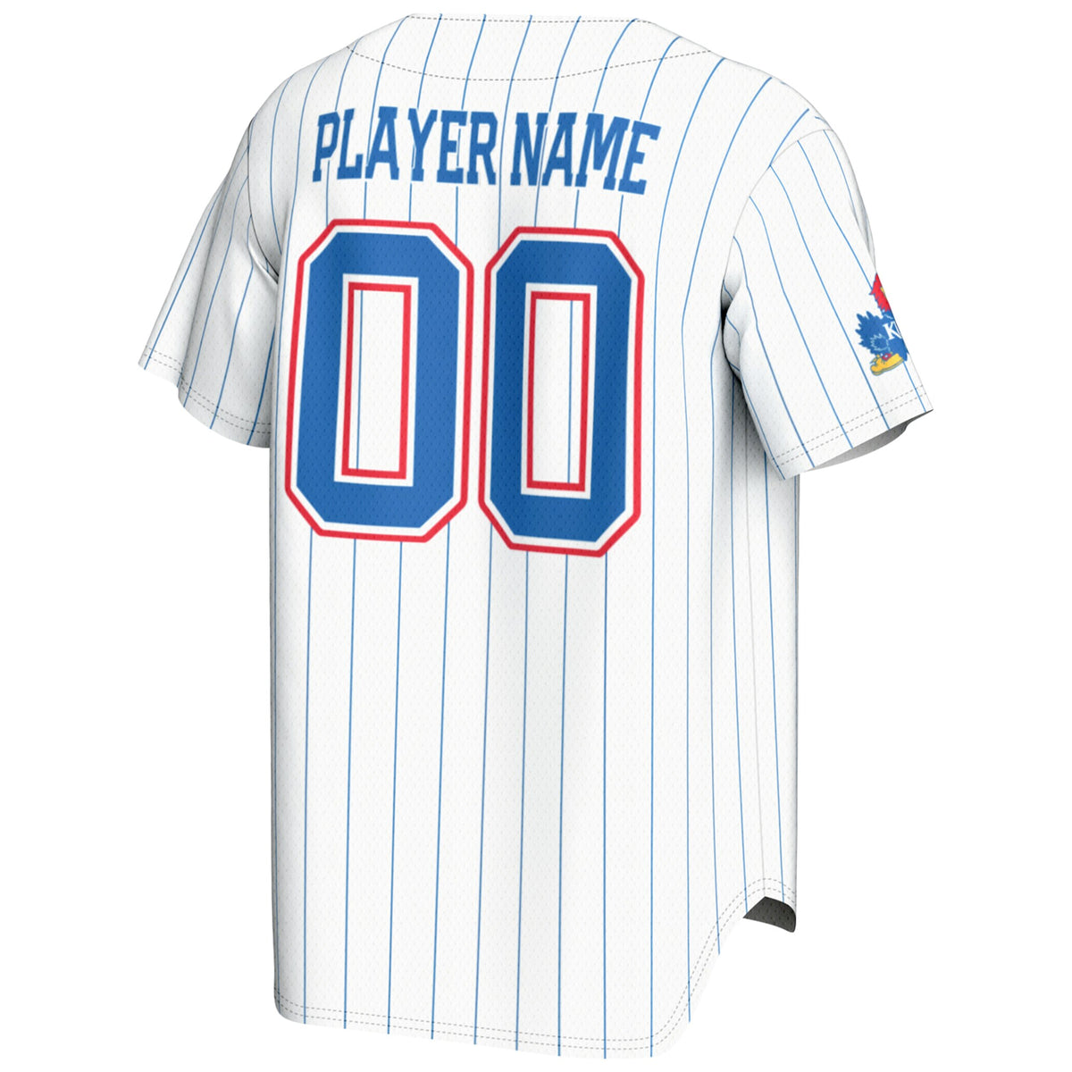 Kansas Jayhawks GameDay Greats NIL Pick-A-Player Lightweight Baseball Jersey - White