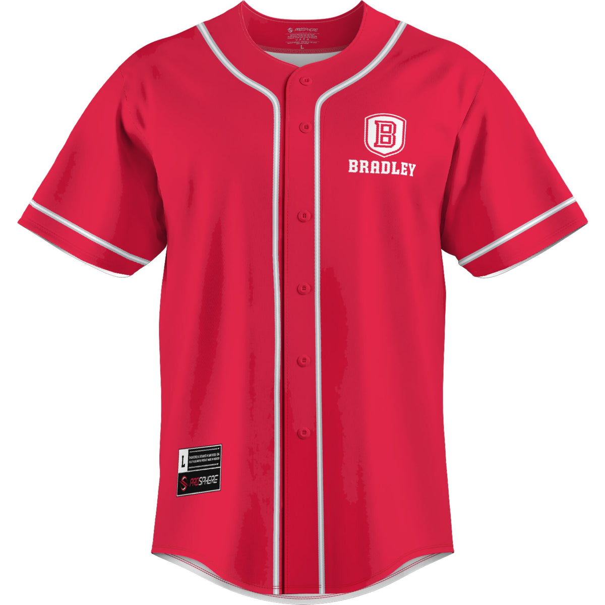 Bradley Braves GameDay Greats Lightweight Baseball Jersey - Red