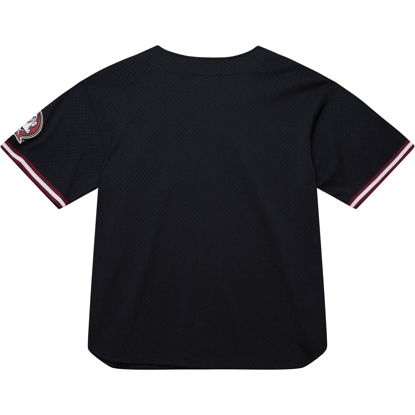 Mitchell & Ness Black Florida State Seminoles On The Clock Full-Button Fashion Jersey