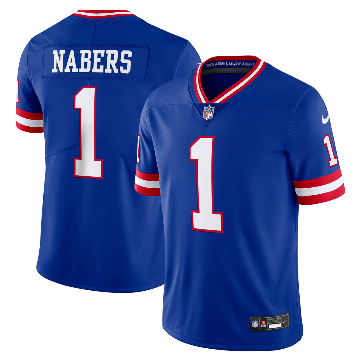 New York Giants Malik Nabers Royal Alternate 2 Legacy Vapor Untouchable Limited Jersey