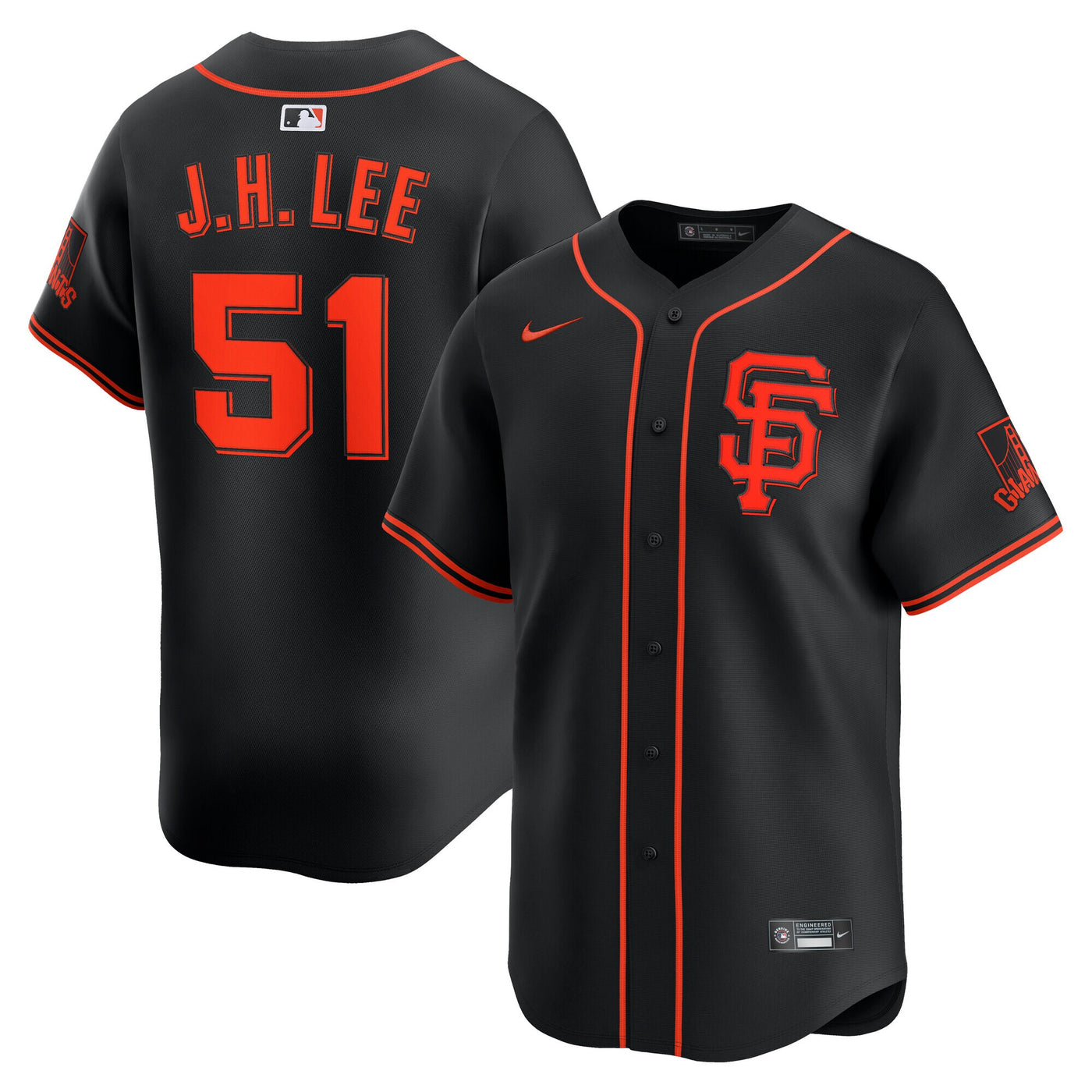 San Francisco Giants Jung Hoo Lee Nike Black Alternate Limited Player Jersey