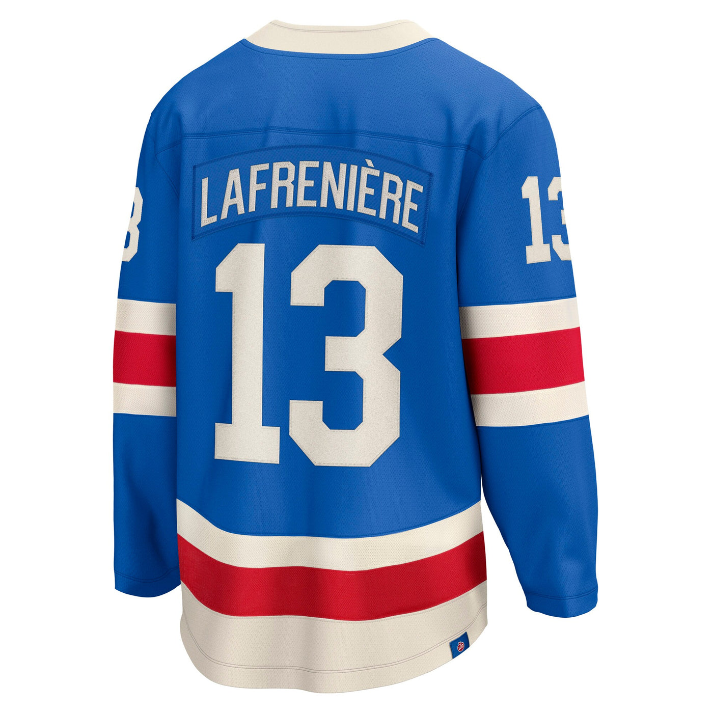 New York Rangers Alexis Lafreniere Fanatics Blue Centennial Breakaway Jersey