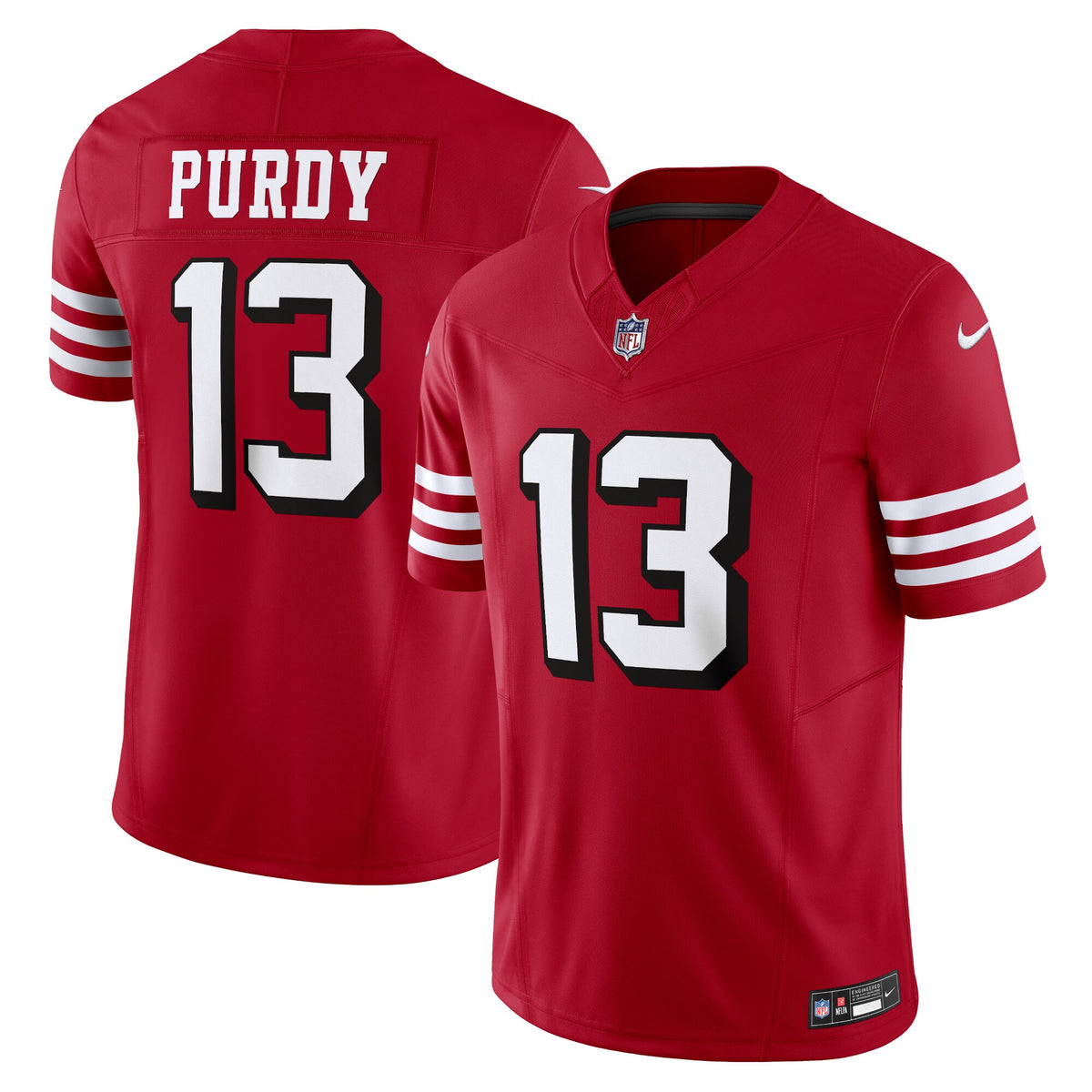 San Francisco 49ers Brock Purdy Scarlet Vapor F.U.S.E. Limited Jersey