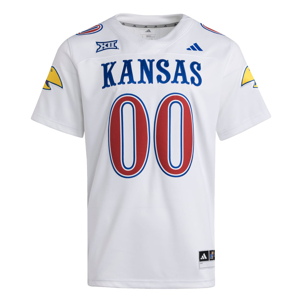 #00 Kansas Jayhawks Premier Strategy Jersey - White