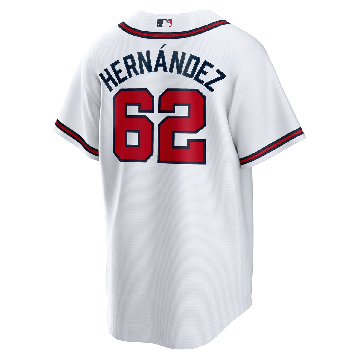 Atlanta Braves Daysbel Hernandez White Home Replica Jersey