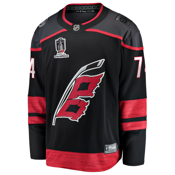 Carolina Hurricanes Jaccob Slavin Fanatics Black 2026 Stanley Cup Champions Home Breakaway Jersey
